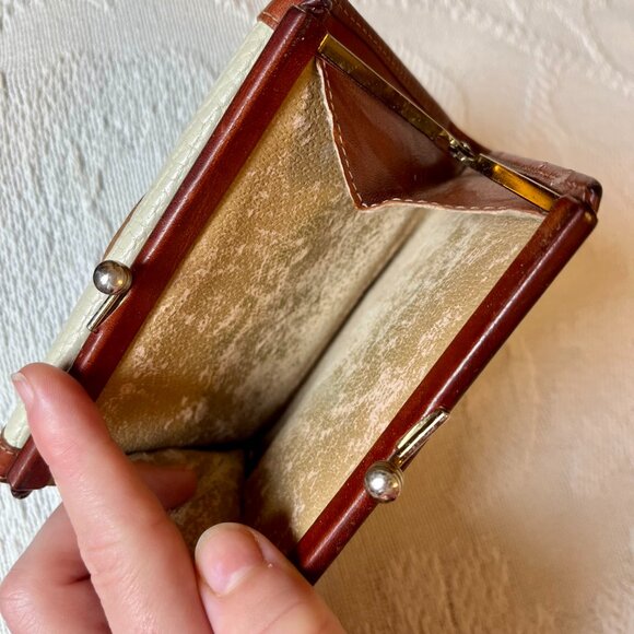 Dooney and Bourke All Weather Leather Bone matching Wallet and Checkbook - Picture 9 of 9